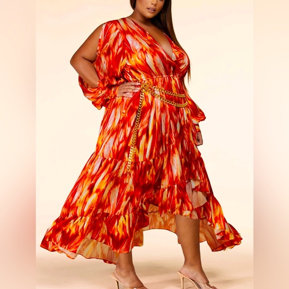 🔥 Burning Desire 🔥 High-Low Maxi Dress - Picture 3 of 4